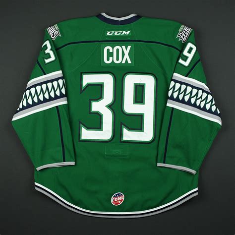 Lot Detail - Joe Cox - Florida Everblades - Game-Worn Jersey - 2016-17 ...