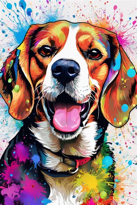 Colorful Beagle Diamond Painting Kit