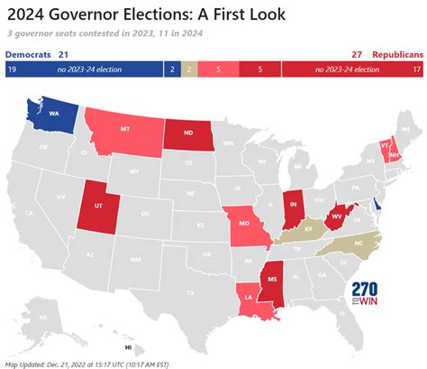 Introducing The 2023 2024 Interactive Governor Map 270towin