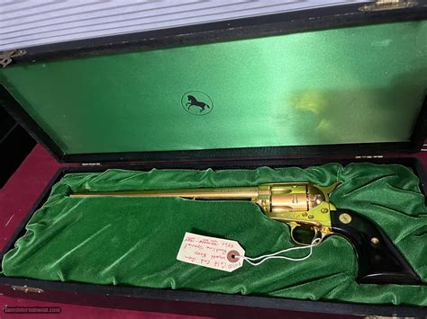 Rare Colt Saa Wyatt Earp Buntline Special In Gold Only 150 Made For Sale