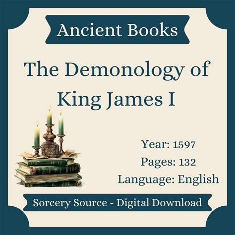 The Demonology of King James I, Witch Trials, Ancient Book, Digital ...