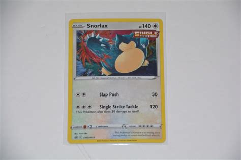 POKEMON TCG SNORLAX SWORD AND SHIELD SWSH119 HOLO BLACK STAR PROMO NM