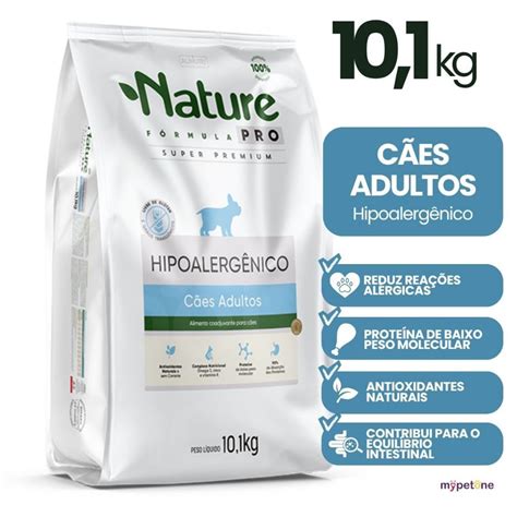 Racao Hipoalergênico - Ração Nature Fórmula Pro Cães Adultos Hipoalergênico 10,1 KG | Shopee ...
