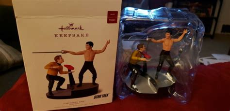 Hallmark THE NAKED TIME Star Trek KIRK AND SULU Sound ORNAMENT W Batteries Antique Price