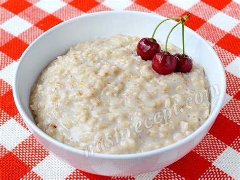 Овсянка Пошаговый фото рецепт Наш Рецепт Вкусные рецепты