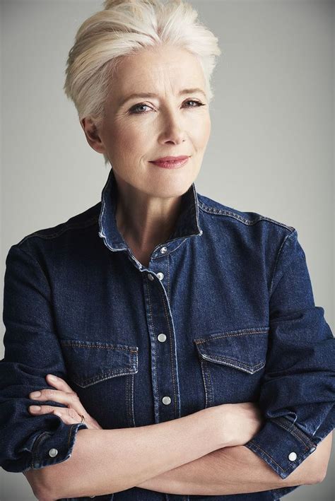 Short Grey Hair Short Hair Cuts Short Hair Styles Emma Thompson