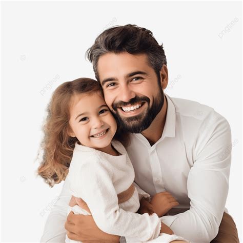 Feliz Joven Padre Y Su Hija En Casa Con Rbol De Navidad Png Dibujos