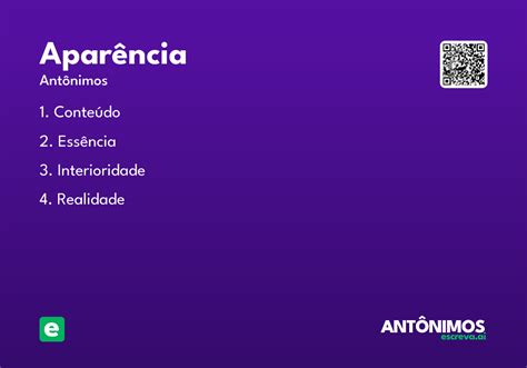 O Que Significa Aparência - Aparência - Significado e Sinônimo - escreva.ai