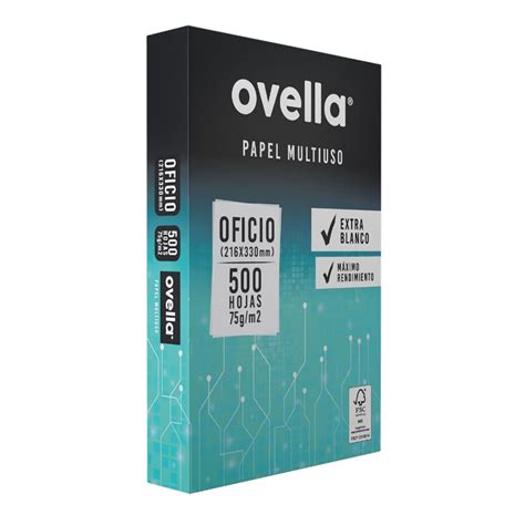 PAPEL OFICIO 500 HOJAS RESMA OVELLA 75 GR BELSÖ