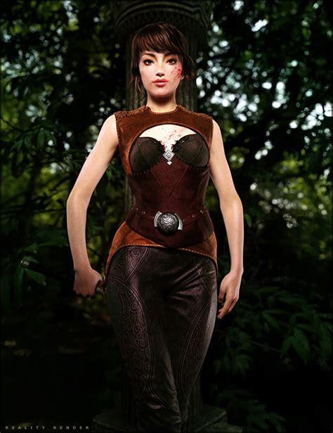 Leather Fantasy Armor For Genesis 2 Females Daz 3d