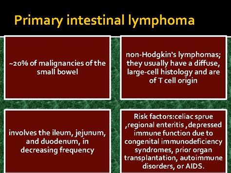 Tumors Of The Small Intestine Smallbowel Tumors Comprise