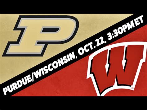 CFB Week 8: Purdue (+2.5) vs. Wisconsin - Under The Covers