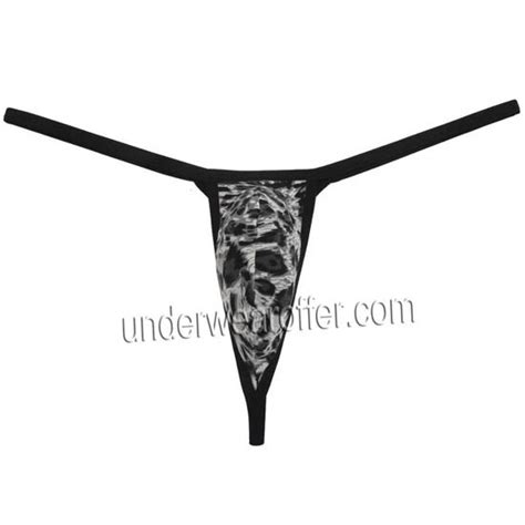 Sexy Men S Underwear G String Thong Extreme Leopard Print T Back Micro Bikini Tanga Mu N