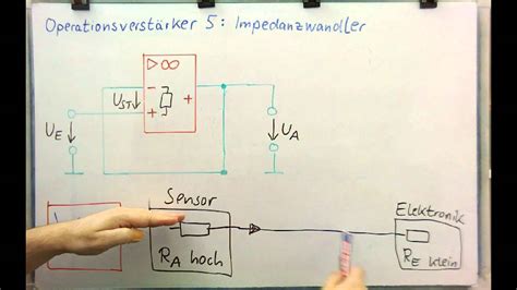 Elektronik - OPV 5 - Operationsverstärker als Impedanzwandler - YouTube