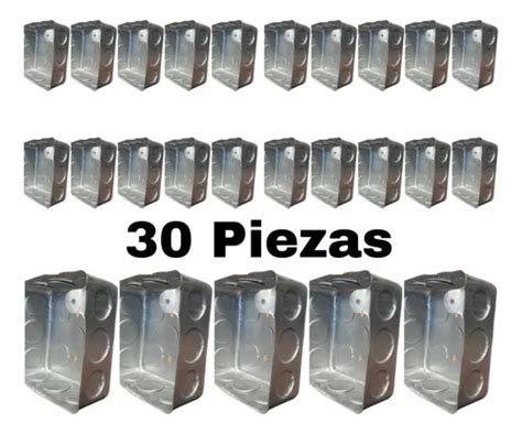 Pack 30pz Caja Cuadrada De Registro Galvanizada 3 4 10x10cm Envío gratis