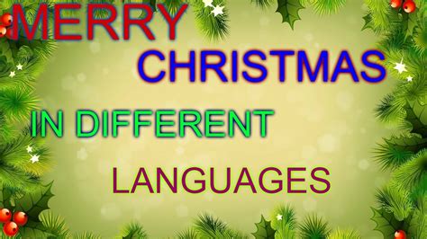 Merry Christmas In All Languages