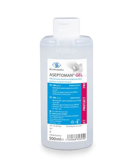 Aseptoman Gel für Hände Dr Schumacher 500 ml 10005805