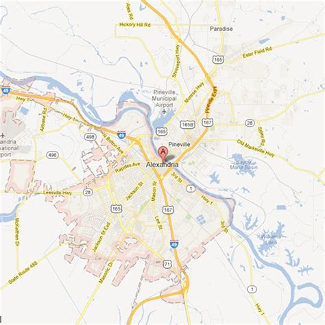 Alexandria, Louisiana Map | Tour Louisiana