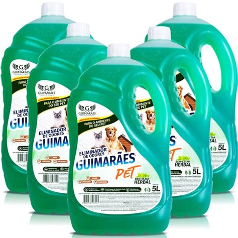 Kit Eliminador De Odores Pet 5l Herbal 5un Leroy Merlin