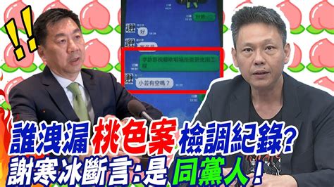 誰洩漏 陳宗彥桃色案 檢調紀錄 謝寒冰曝 是 同黨人 中天新聞ctinews Youtube