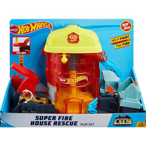 Set De Joaca Hot Wheels City Statia De Pompieri Super Fire House Emag Ro