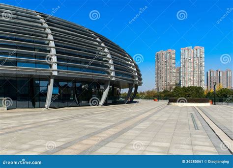 City Square and Architecture Stock Image - Image of china, apartment ...