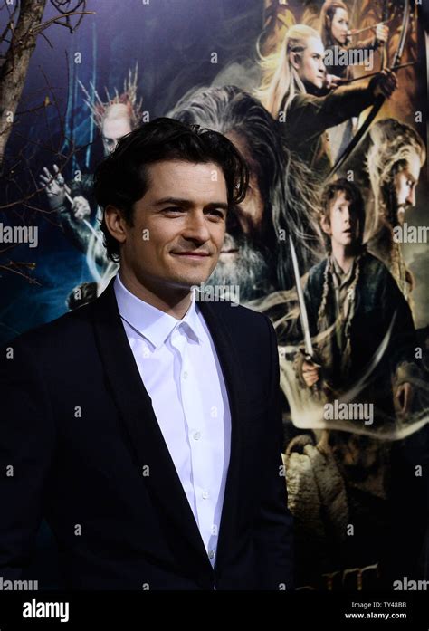 Miembro Del Reparto Orlando Bloom Atiende El Estreno De El Hobbit La