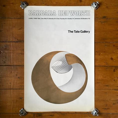 Barbara Hepworth 1968 Tate Gallery Exhibition Poster – solar70design