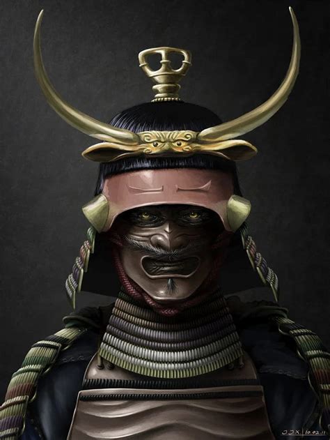 Demon Samurai arte demoníaco japonés fondo de pantalla del teléfono