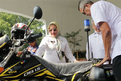 Dinas Damkar Dan Penyelamatan Kota Cirebon Dapat Bantuan 2 Unit Motor