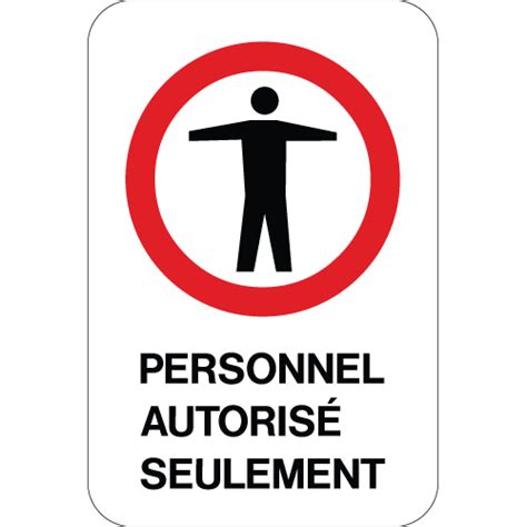 Ci Panneau Personnel Autoris Seulement