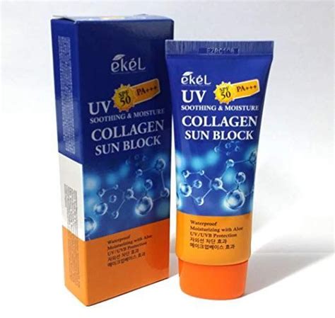 EKEL Крем солнцезащитный увлажняющий КОЛЛАГЕН Soothing / Moisture ...