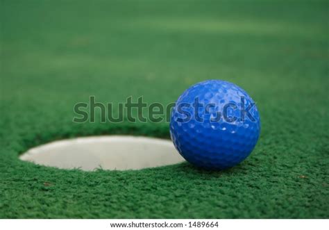 Miniature Golf Ball Near Hole Stock Photo Edit Now 1489664