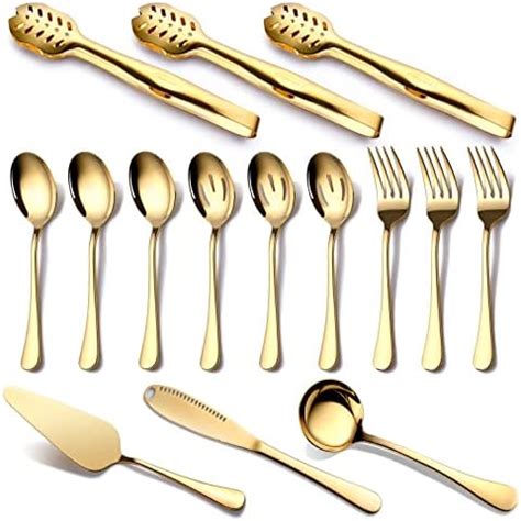 Amazon Berglander Gold Wedding Silverware Set Pcs Service For