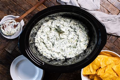 Slow Cooker Spinach And Artichoke Dip The Magical Slow Cooker