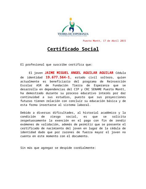 DOC Certificado De Gratuidad 2014 DOKUMEN TIPS