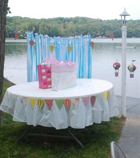 Party Paper Scissors Hot Air Balloon Baby Shower