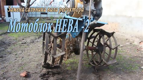 Замена сальника редуктора мотоблок Нева - 2 - YouTube