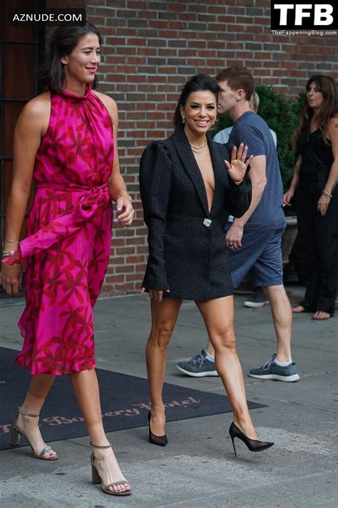 Eva Longoria Sexy Seen Flaunting Her Hot Cleavage And Legs At The Citi Taste Of Tennis Event In