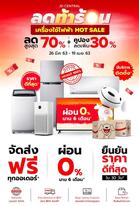 เจดเซนทรล ตอนรบซมเมอรกบแคมเปญ ลดทารอน เครองใชไฟฟา HOT