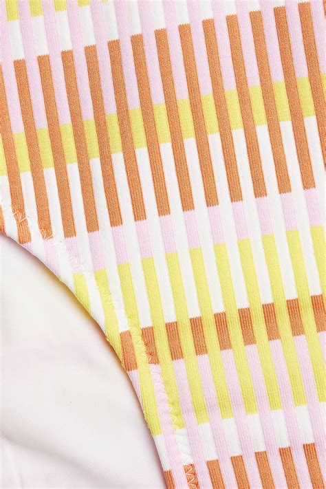 SOLID STRIPED The Desi Striped Low Rise Bikini Briefs THE OUTNET