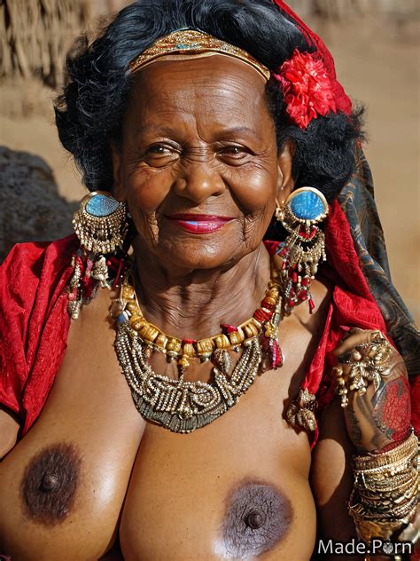 Porn Image Of Tribal Skinny Nude African Woman Tanned Skin Created By AI