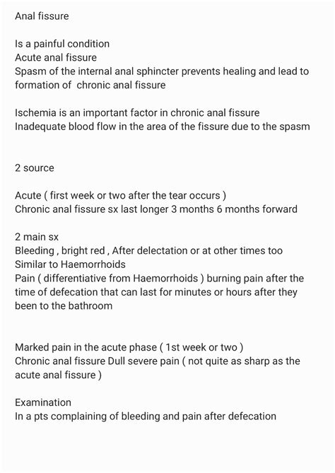 Anal Fissure Oral And Maxillofacial Surgery Studocu