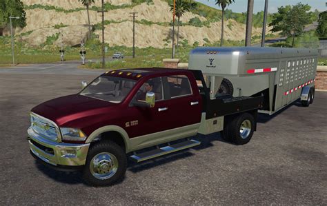 Fs19 Dodge Ram 3500 Flatbed V1 0 0 0 Farming Simulator 17 Mod Fs 2017 Mod