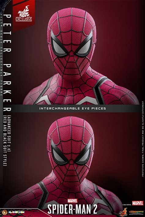 Hot Toys Vgm Marvel S Spider Man Th Scale Peter Parker Advanced Suit Red And