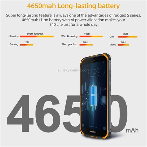 [HK Warehouse] DOOGEE S40 Lite Rugged Phone, 2GB+16GB
