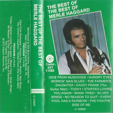 Merle Haggard The Best Of The Best Of Merle Haggard Cassette Album