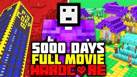 I Survived 5000 Days In Minecraft Hardcore FULL MINECRAFT MOVIE