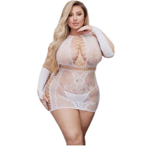 Vestido Feminino Lingerie Plus Size Sexy Camisola Fantasia Langerie Sex Roupas Shopee Brasil