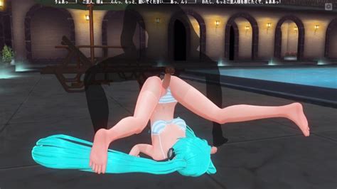 3D HENTAI Miku Pussyfucked By The Pool